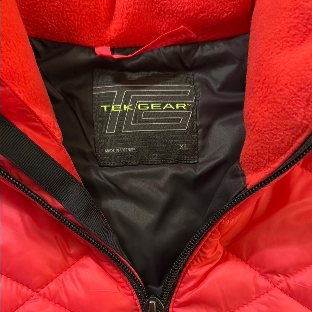 Tek Gear Pink Quilted Hooded Jacket - Picture 2 of 3